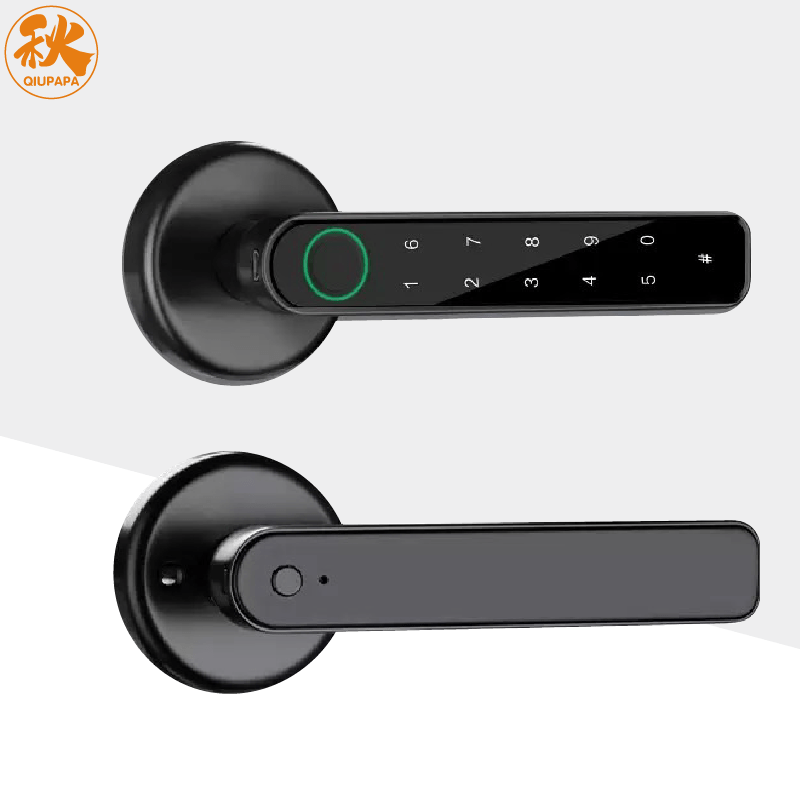 QIU智能門鎖 電子鎖 指紋門鎖智能鎖 三合一